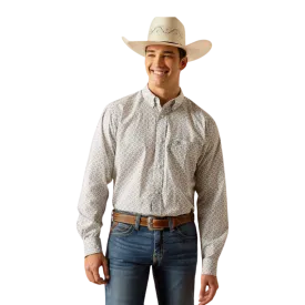 Ariat Men's Jimmy Fitted Grey Shirt