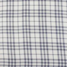 Crepe Chiffon - DAISY - Medium Plaid - Navy