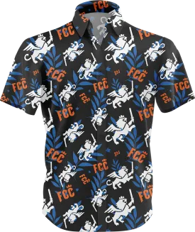 FC Cincinnati Tropical Button Up - Black