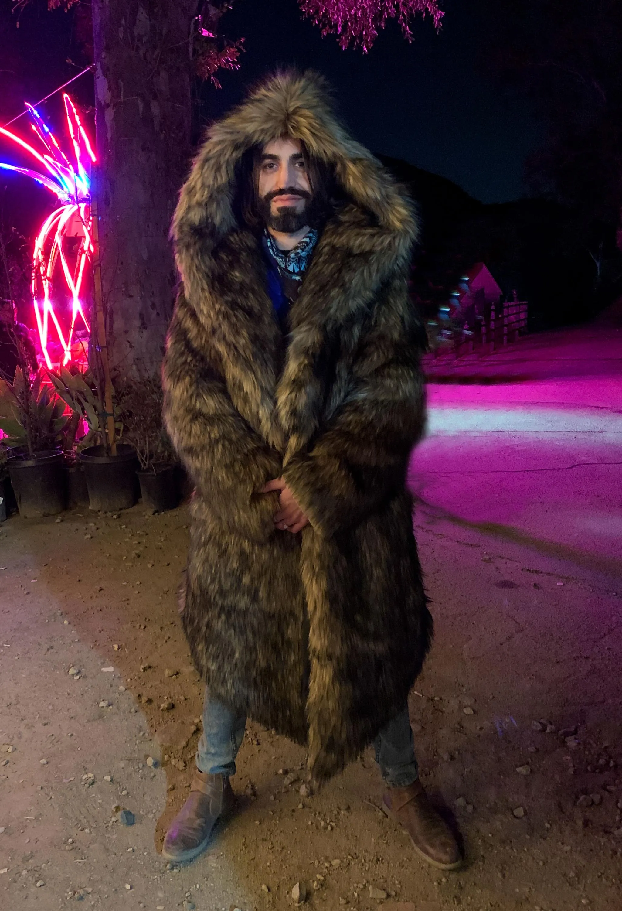 Men's Desert Warrior Coat in "Mountian Coyote"