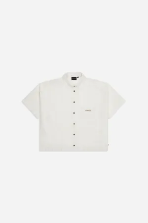 NOSTALGIA COTTON BUTTON SHIRT NATURE